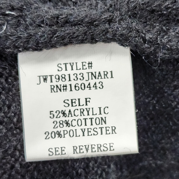 J. NNA Women's Solid Long Sleeve Mock Neck Sweater - L - Picture 8 of 8